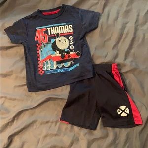 Thomas & Friends Navy Toddler Athletic Short Set